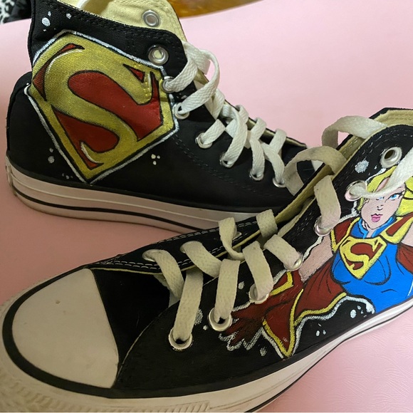 Converse Superhero High-Top Sneakers - Black and Multicolor - Picture 3 of 7